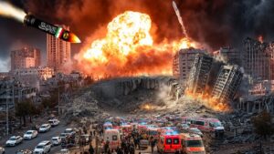 Youtube Thumnail image of : BARU SAJA GELOMBANG SERANGAN BALASAN KE-22 IRAN! AS Israel Panik Tel Aviv Diambang Kehancuran