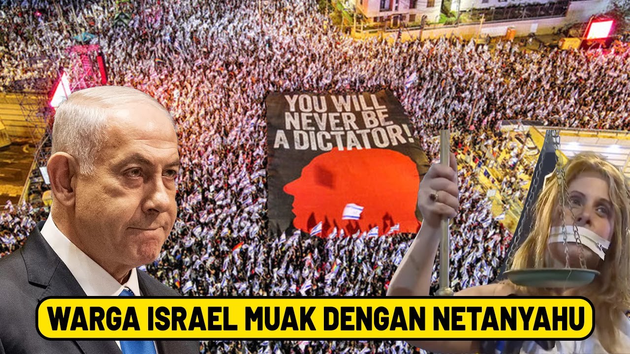 1 JUTA RAKYAT ISRAEL NGAMUK & LAKUKAN PERLAWANAN TERHADAP REZIM NETANYAHU! Tel Aviv Lautan Manusia