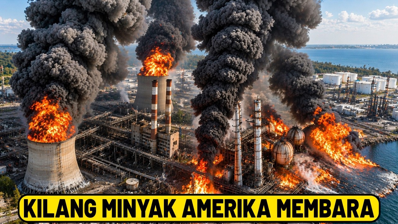 IRGC HANCURKAN KILANG MINYAK AS! Ledakan Masif Tak Tertolong Lagi